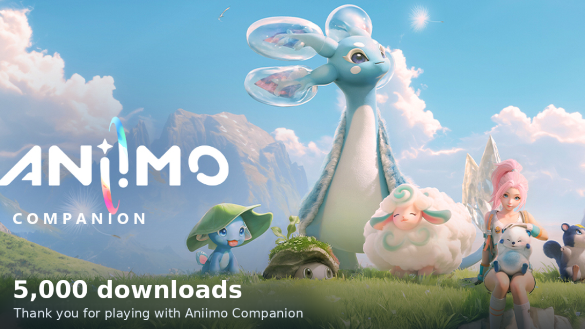 Aniimo Companion Passes 5,000 Downloads